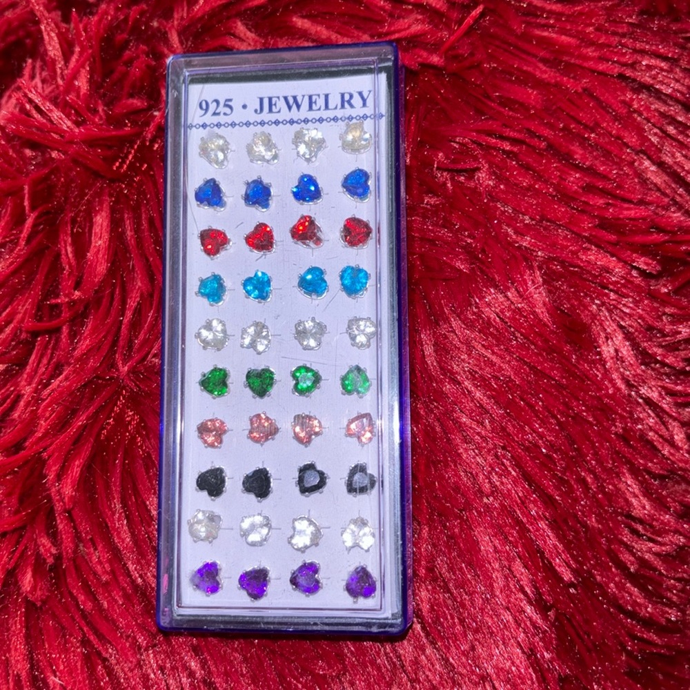 Heart shape earrings…multiple colors